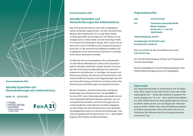 Sommerakademie 2022_Programm Sommerakademie 2022_Programm
